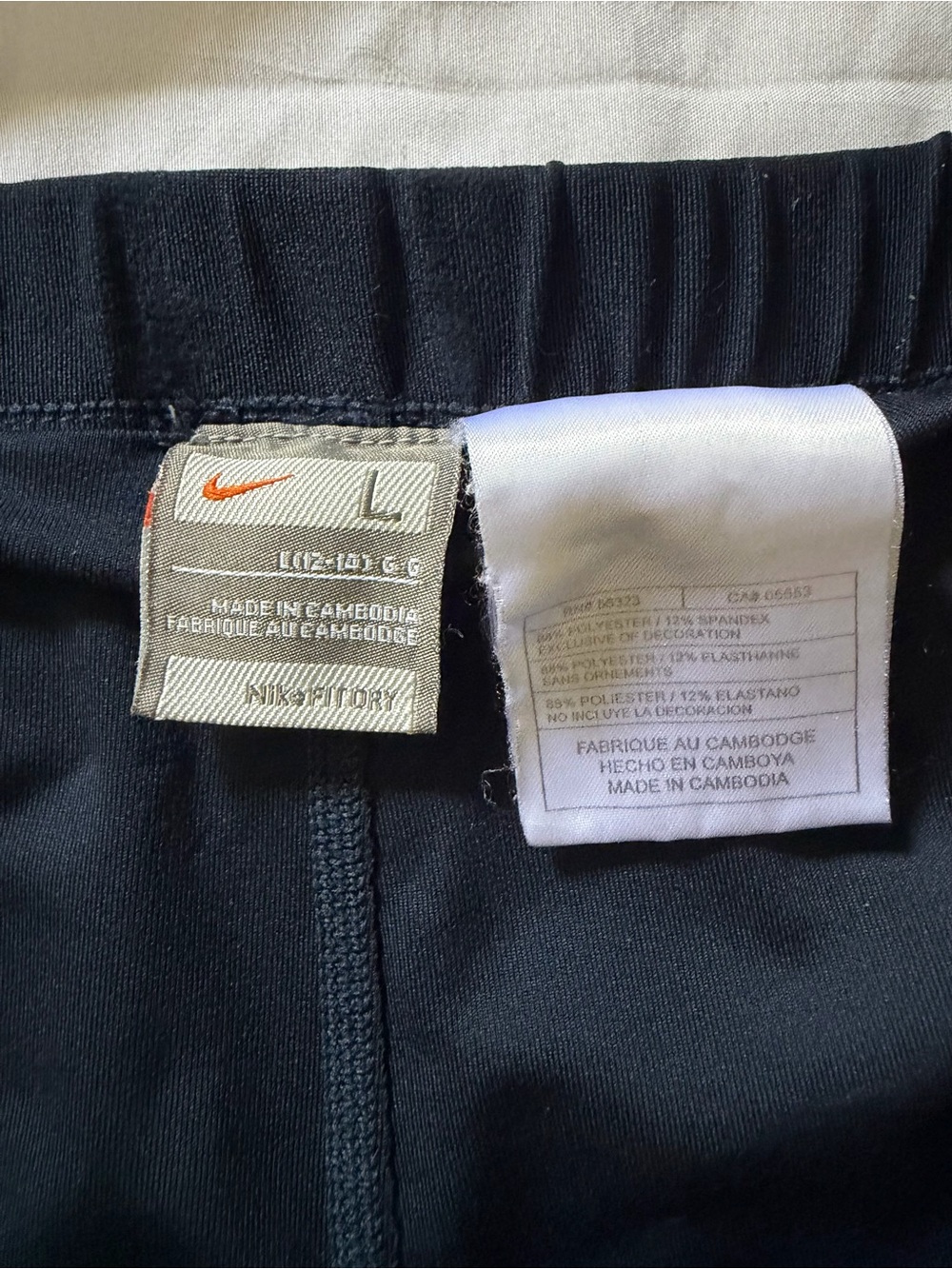 Nike Dri-Fit Womens Athletic Skirt Black Swoosh Size Large Tennis Golf Preppy - Picture 5 of 5